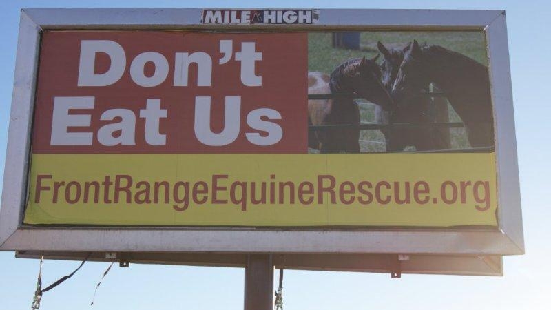 Don't eat us billboard